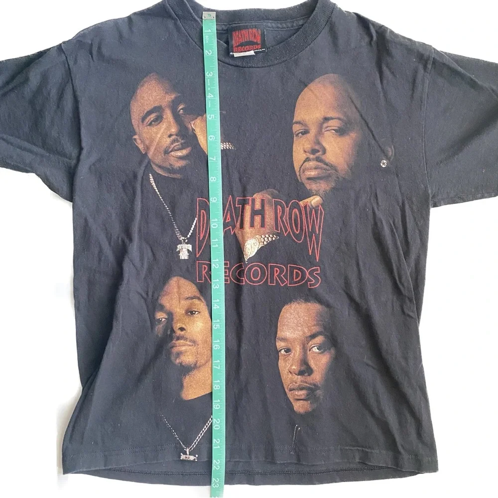 RARE Vintage Death Row Records tee Snoop Dogg Dr. Dre Tupac Suge Knight Size XS - Picture 5 of 8